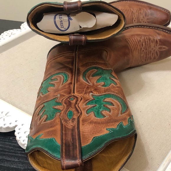 Old West Leather Joseph Boot size Mens 5, Woman’s 6.5 new With Tags - Picture 3 of 13